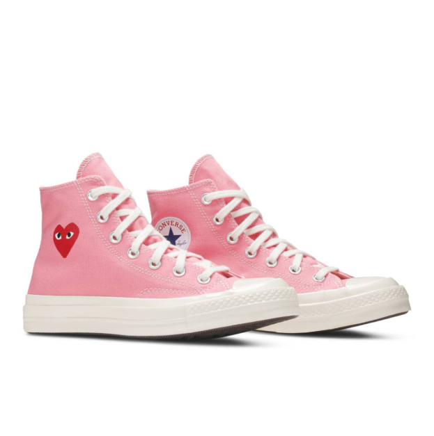 Кеды Converse x Comme Des Garcons Play Chuck 70 High Pink 168301C