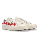 Converse x Comme Des Garcons Play Chuck 70 Low Multi Heart 162975C White/red