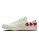 Converse x Comme Des Garcons Play Chuck 70 Low Multi Heart 162975C White/red