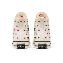 Converse High Chuck 70 Embroidered Lips High Love Me Vintage White A01601C White/red