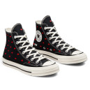 Converse High Chuck 70 Embroidered Lips High Love Me Black A01600C Black/red