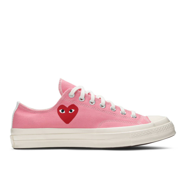 Кеды Converse x Comme Des Garcons Play Chuck 70 Low Bright Pink 168304C
