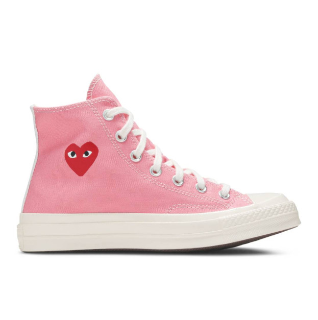 Кеды Converse x Comme Des Garcons Play Chuck 70 High Pink 168301C